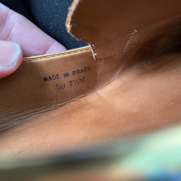 -Kate Spade Metallic Gold Loafers - Picture 11 of 12